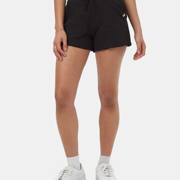 Tentree TreeWaffle Shorts in Black - Picture 2 of 3